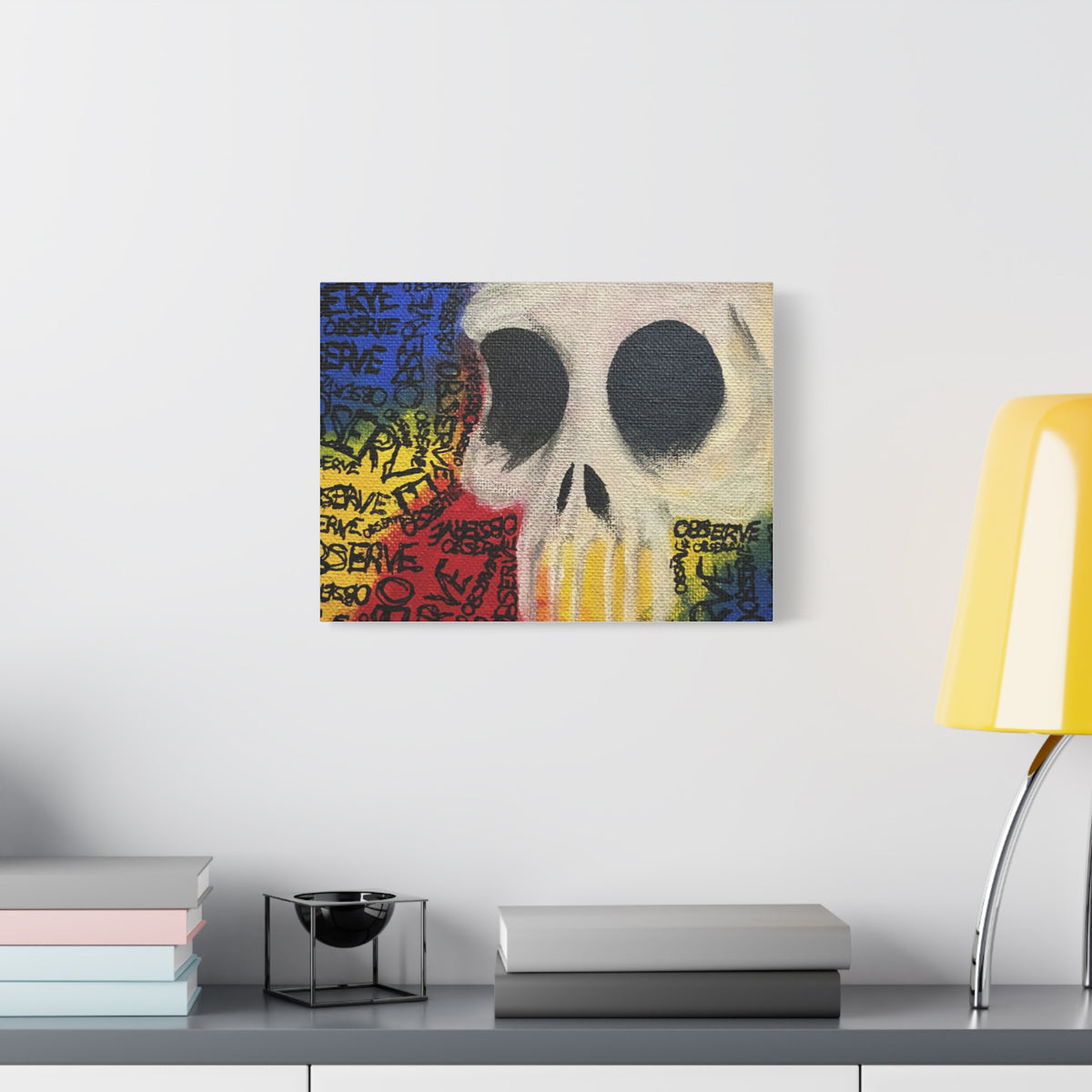 Graffiti Skull Canvas Wall Art