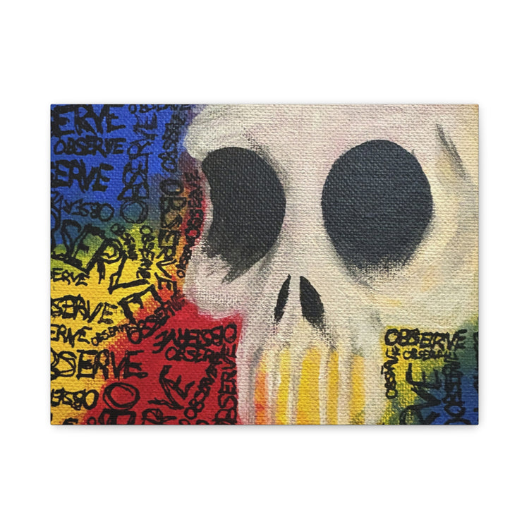 Graffiti Skull Canvas Wall Art