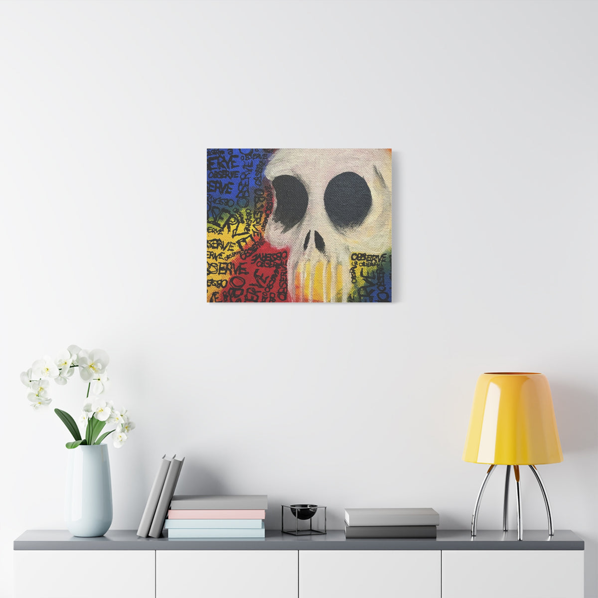 Graffiti Skull Canvas Wall Art