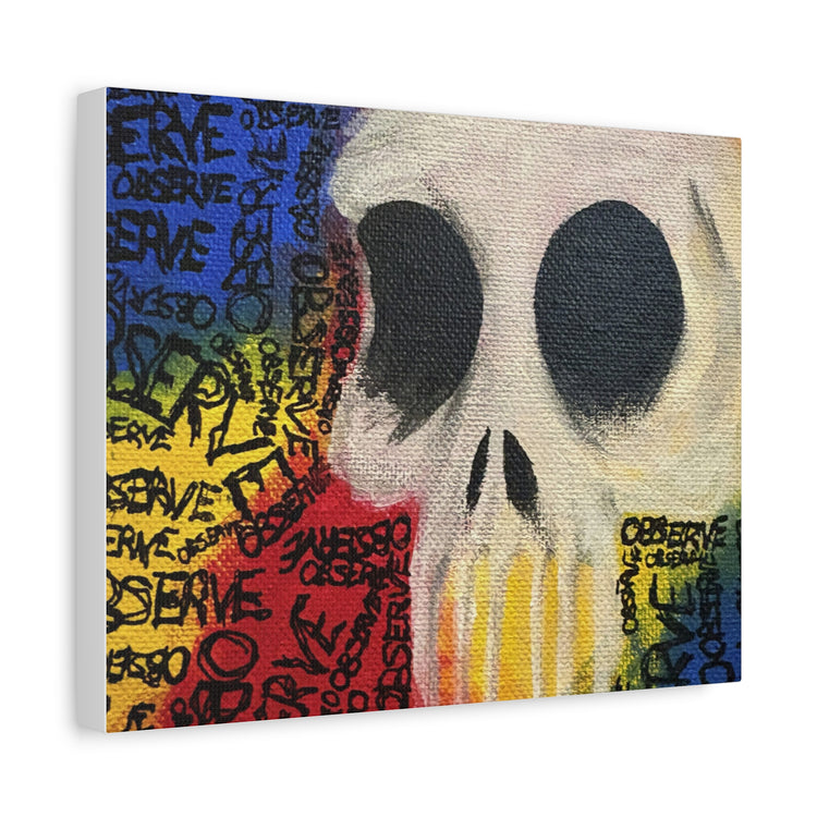 Graffiti Skull Canvas Wall Art