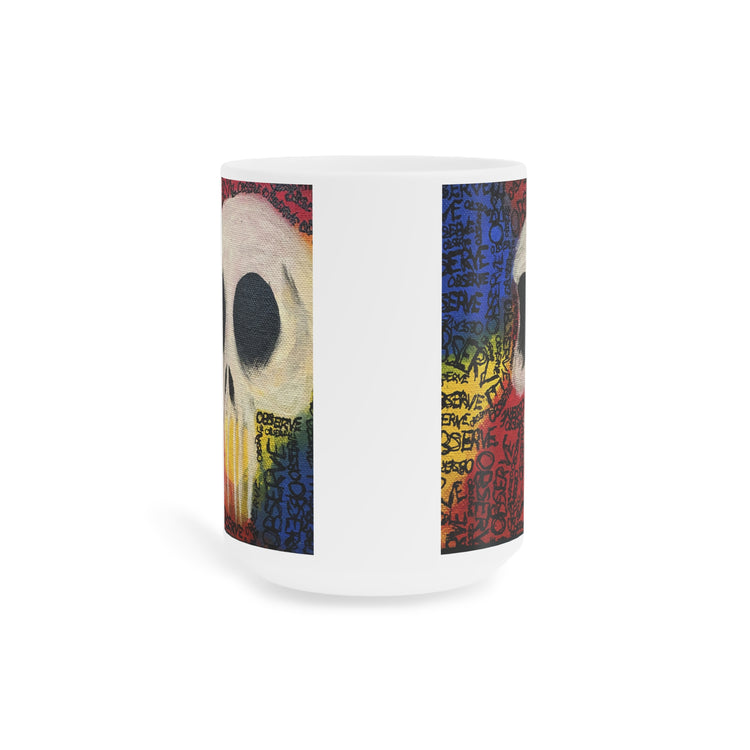 Graffiti Skull Ceramic Mug