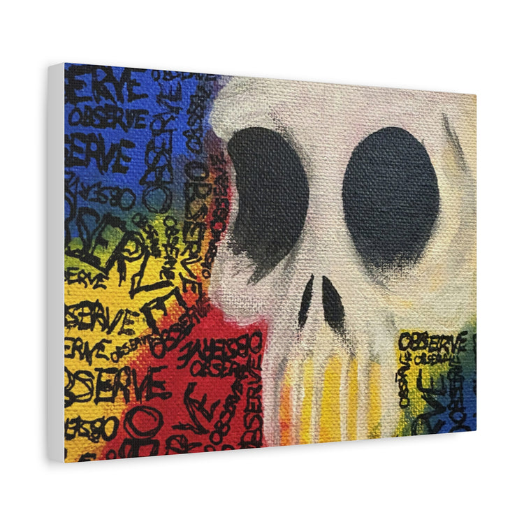 Graffiti Skull Canvas Wall Art
