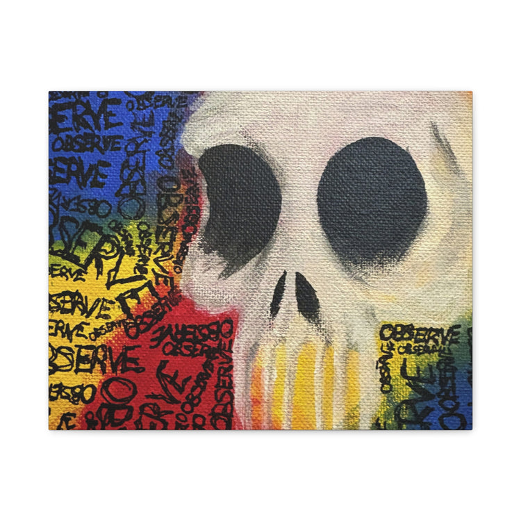 Graffiti Skull Canvas Wall Art