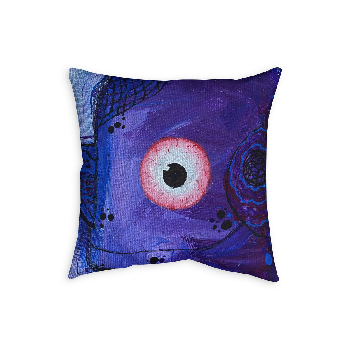 Surreal Purple Eye Art Pillowcase