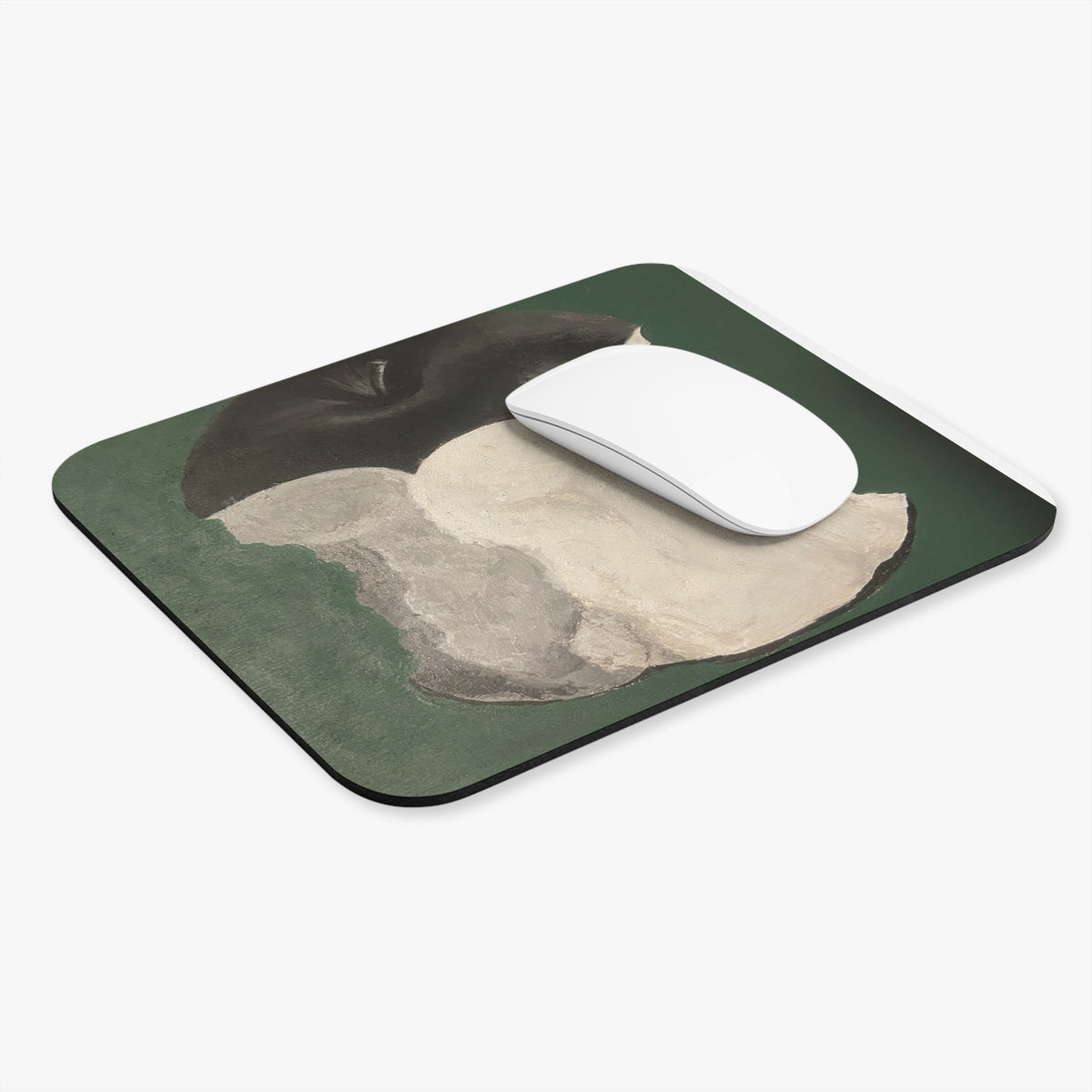 Abstract Apple Core Mouse Pad