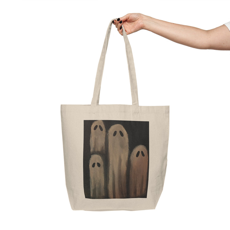 Spooky Ghosts Halloween Canvas Tote Bag