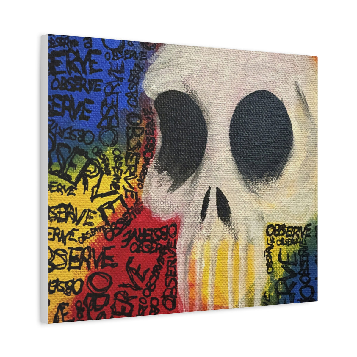 Graffiti Skull Canvas Wall Art