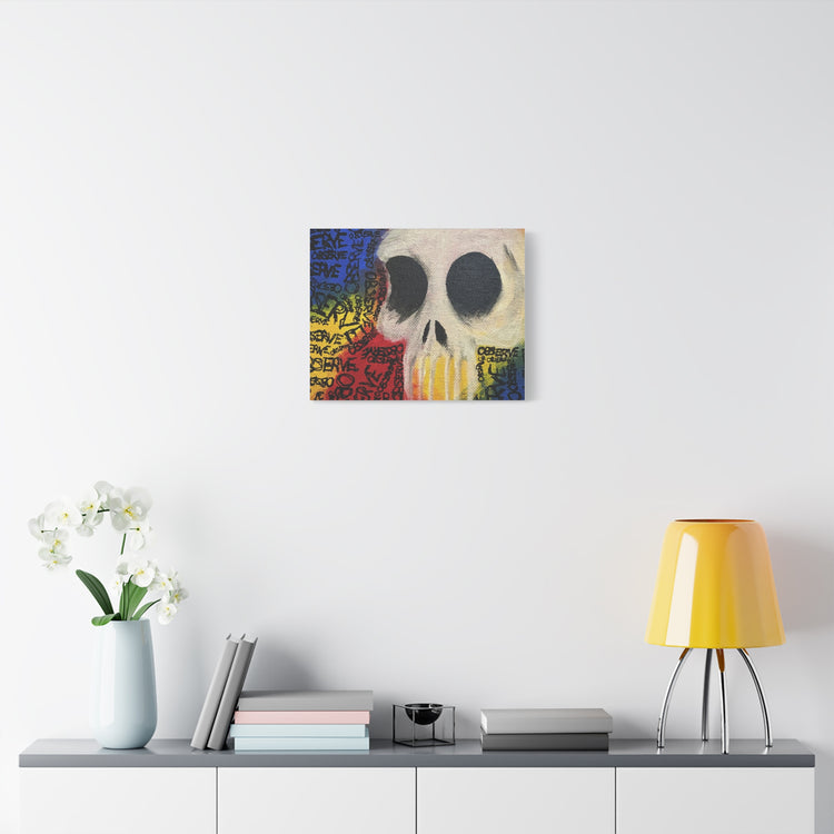Graffiti Skull Canvas Wall Art