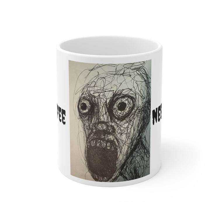 Need Coffee Zombie Face Ceramic Mug