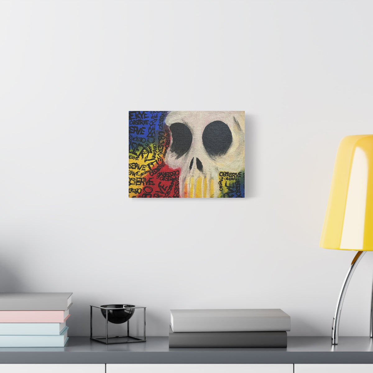 Graffiti Skull Canvas Wall Art