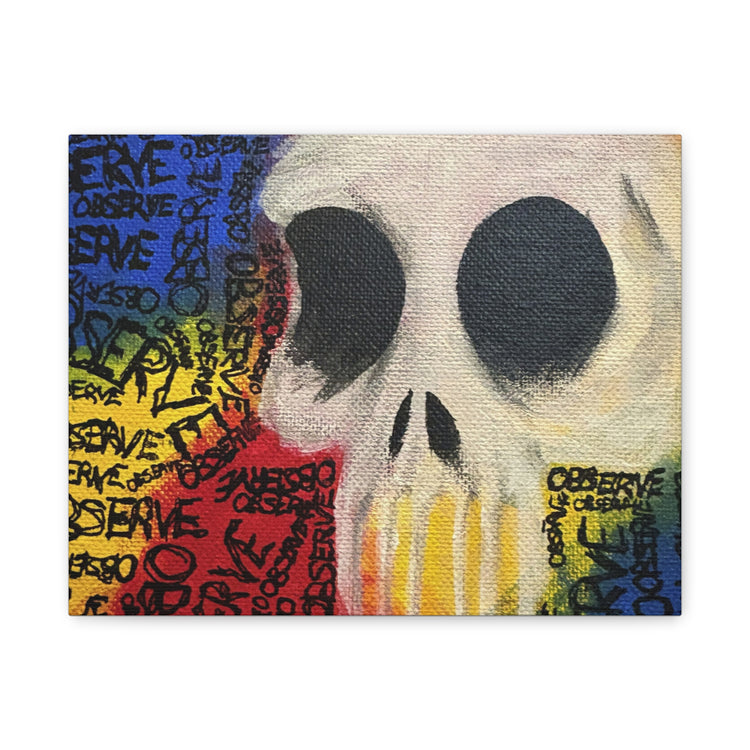 Graffiti Skull Canvas Wall Art