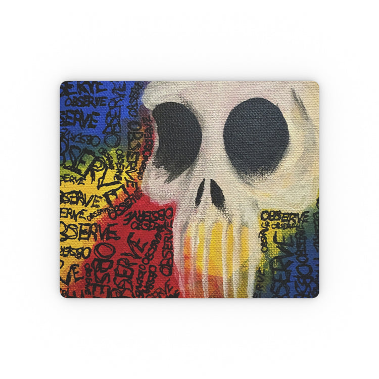 Graffiti Skull Rectangular Mouse Pad