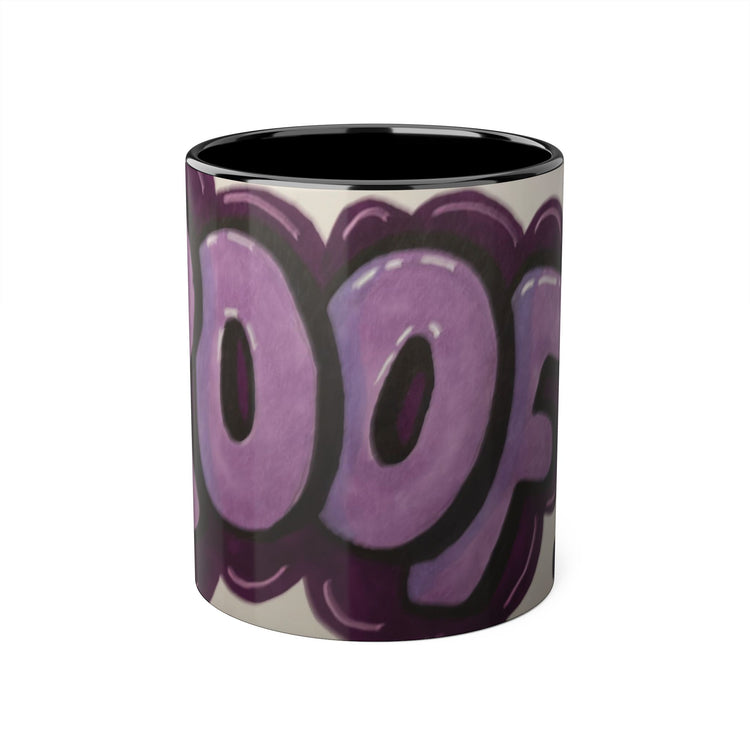 Purple Graffiti Pop Art Accent Mug