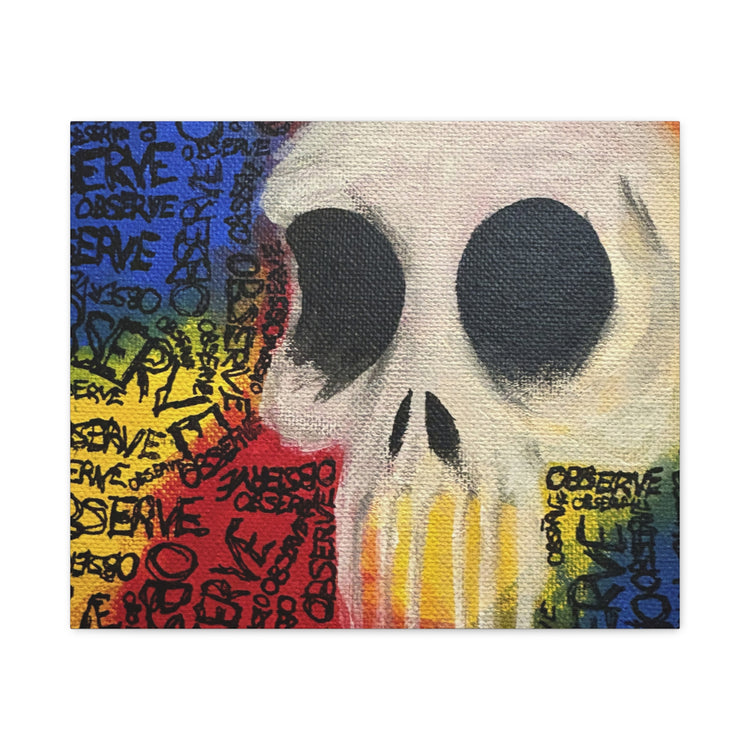 Graffiti Skull Canvas Wall Art