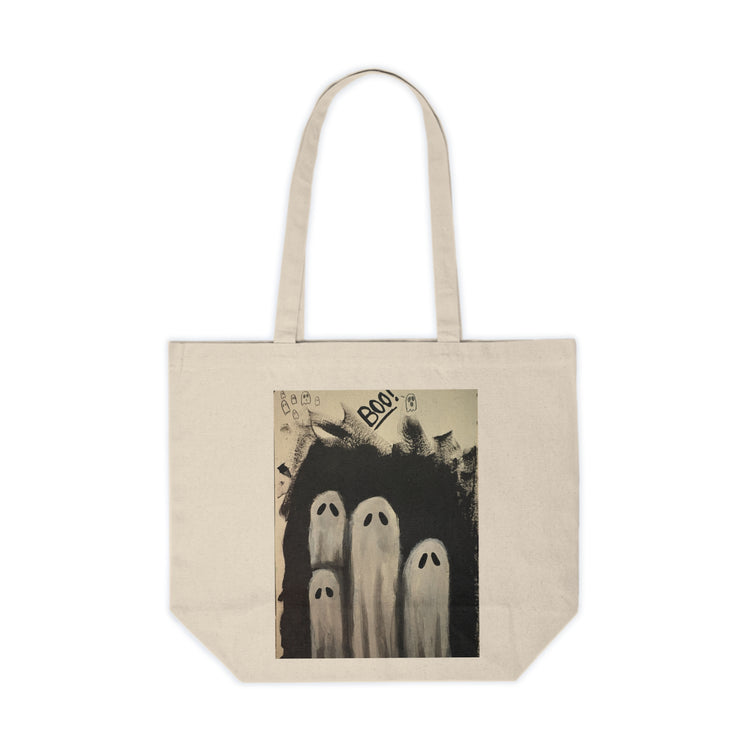 Spooky Ghosts Canvas Shopping Tote