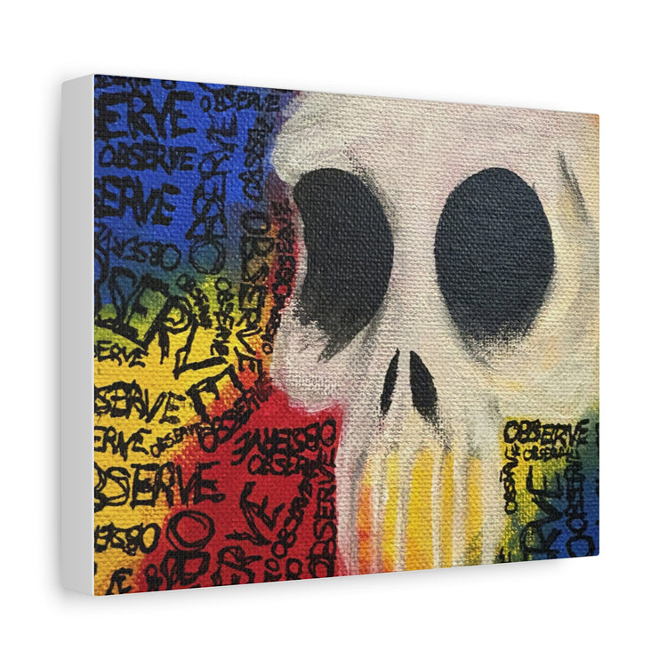 Graffiti Skull Canvas Wall Art