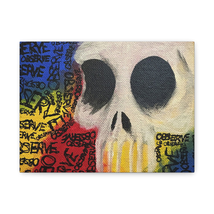 Graffiti Skull Canvas Wall Art