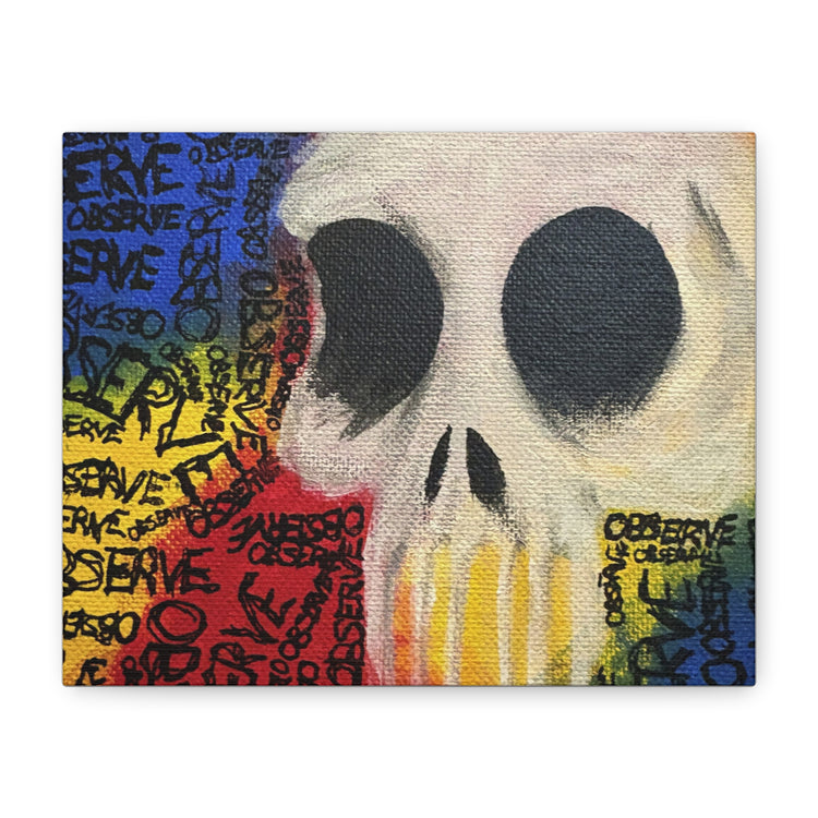 Graffiti Skull Canvas Wall Art