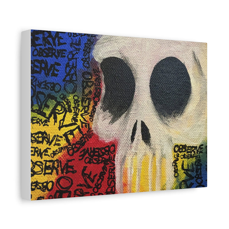 Graffiti Skull Canvas Wall Art