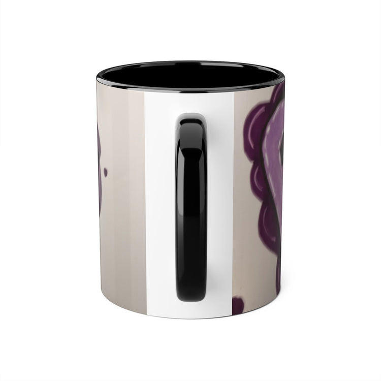 Purple Graffiti Pop Art Accent Mug