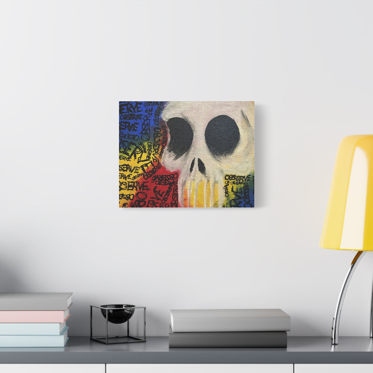Graffiti Skull Canvas Wall Art
