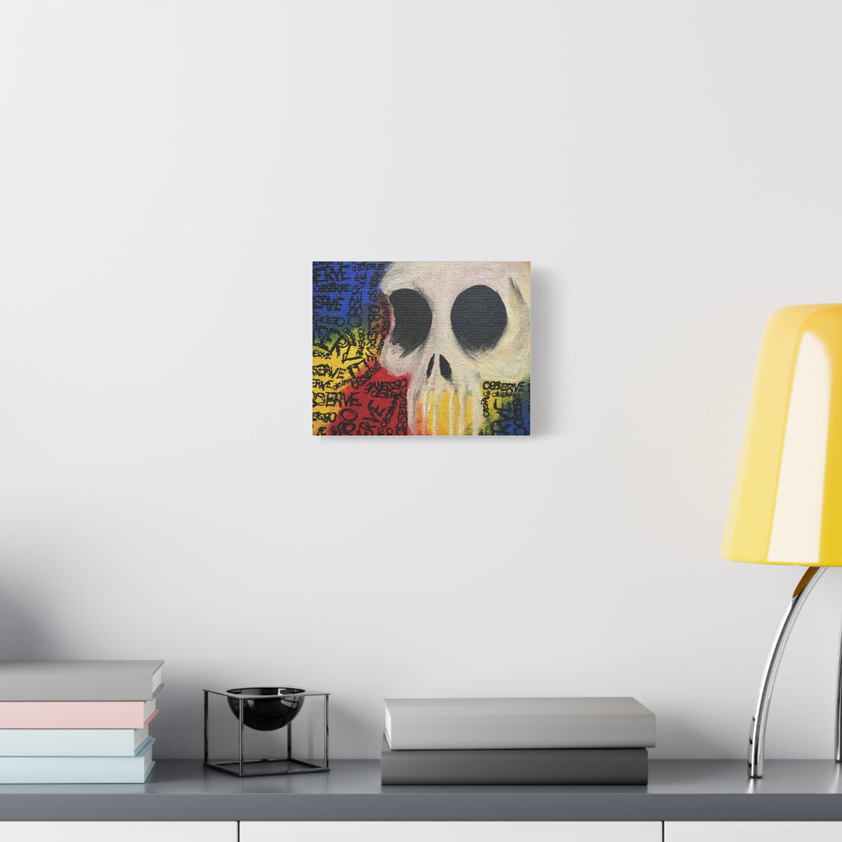 Graffiti Skull Canvas Wall Art